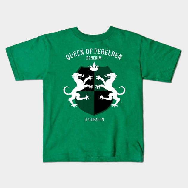 Queen of Ferelden Kids T-Shirt by firlachiel